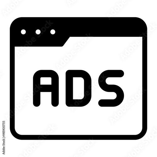 ads glyph icon