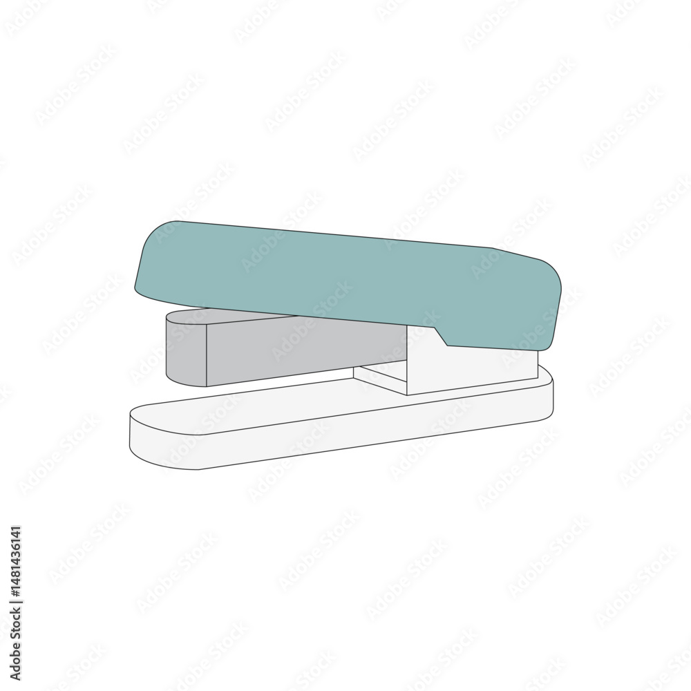 Stapler - Minimal Office Supplies Vector Stapler - Minimal Office Supplies Vector