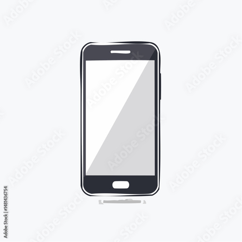 シンプルなスマートフォンのベクターアイコン