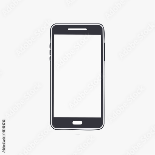 シンプルなスマートフォンのベクターアイコン