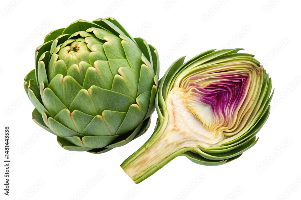 Fototapeta premium artichoke on a white background