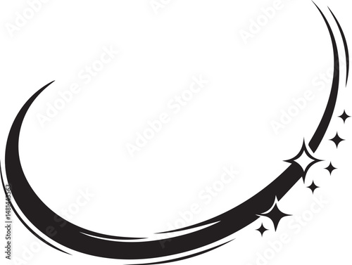 shooting star illustration, shooting star vector, shooting star icon, shooting star clipart,