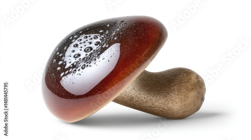 Resin Mushroom Ornament Sculpture for Garden Decoration. Generative AI