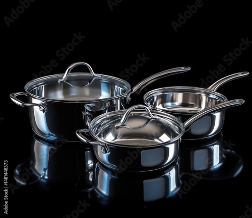 Stainless steel cookware set (2)