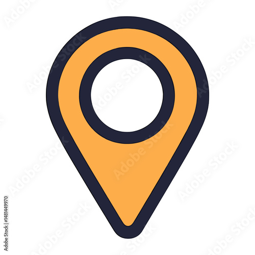 Free Download Vector icon of a location pin minimalist graphic symbol vector - GFXLoad