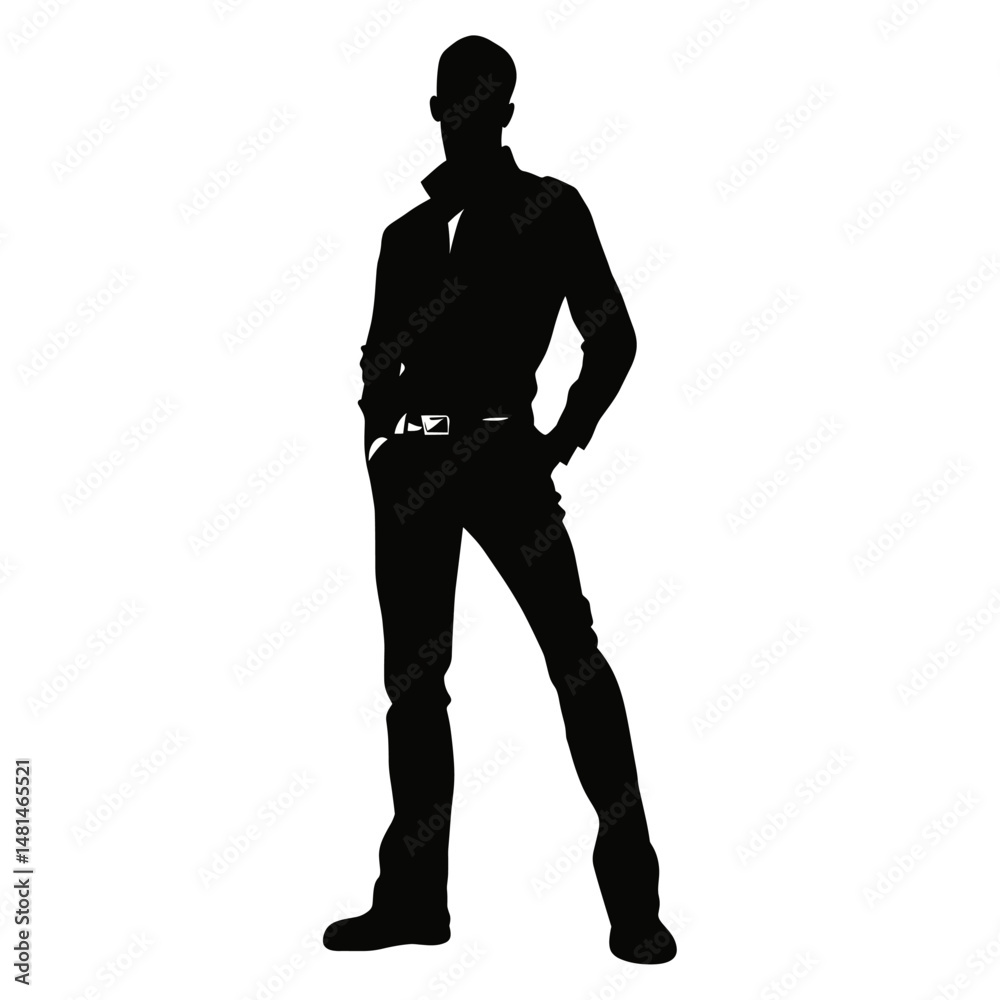 Man basketball player silhouette illustration style vector Man basketball player silhouette illustration style vector