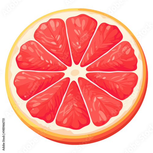 Grapefruit illustration produce vector vector