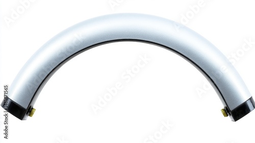 Aluminum mudguard object isolated on white background. Generative AI