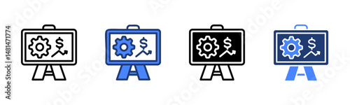 Projection icon sheet multiple style collection