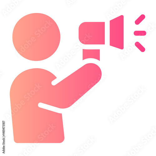 megaphone Gradient icon