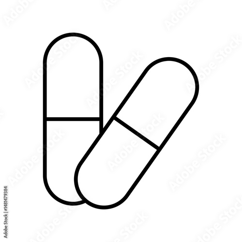 capsule line icon