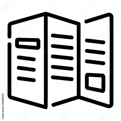 flyer Line Icon