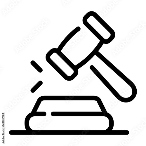 justice Line Icon