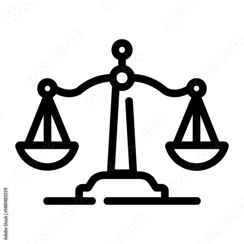 balance Line Icon