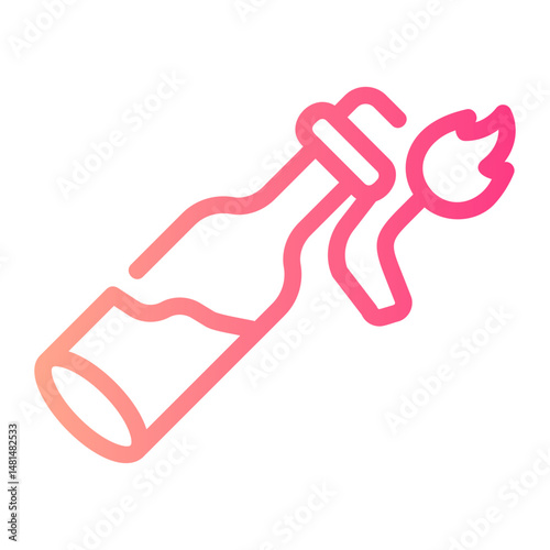 molotov Line Gradient Icon