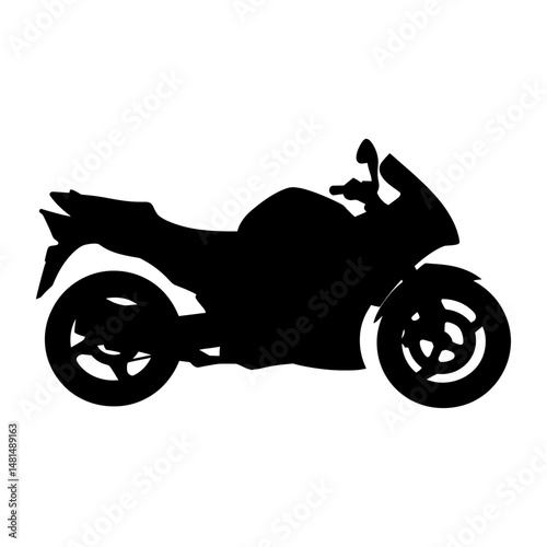 Motorcycle silhouette transportation illustration vector