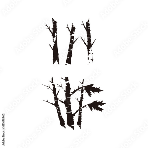 Dry Tree Silhouette