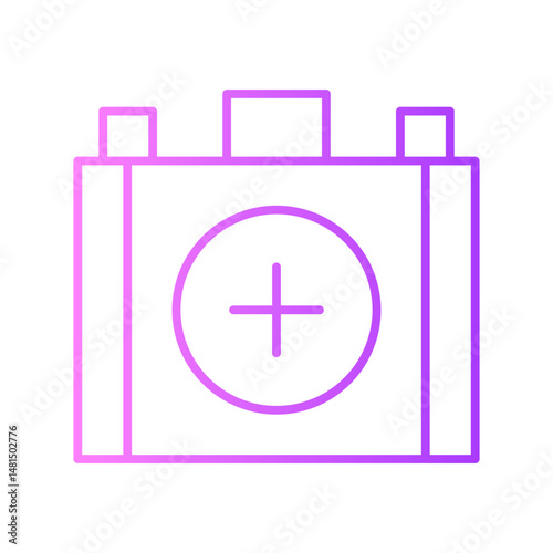 first aid kit gradient icon