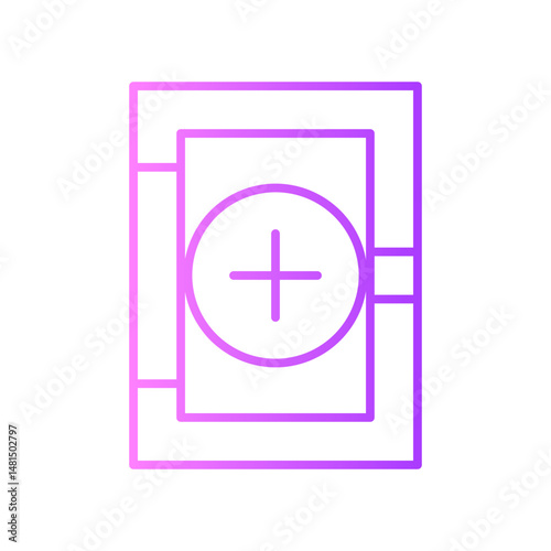 medicine chest gradient icon