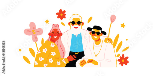 A vibrant illustration depi...