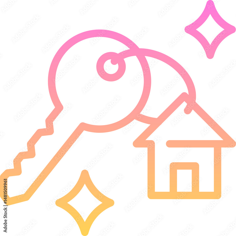 Obraz premium Key property icon