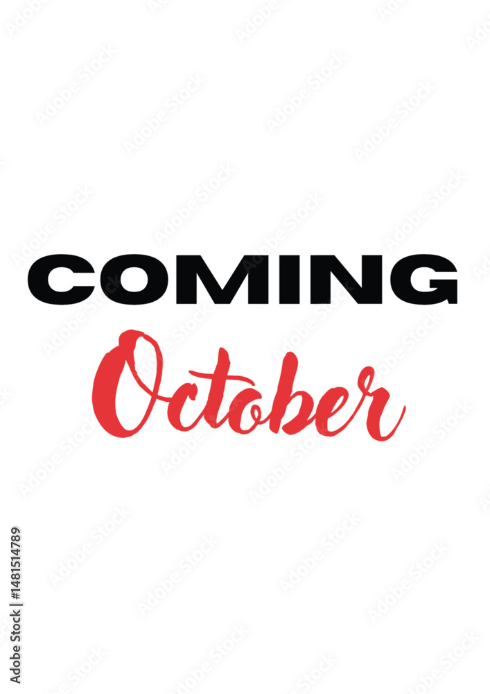 COMING OCTOBER COMING OCTOBER
