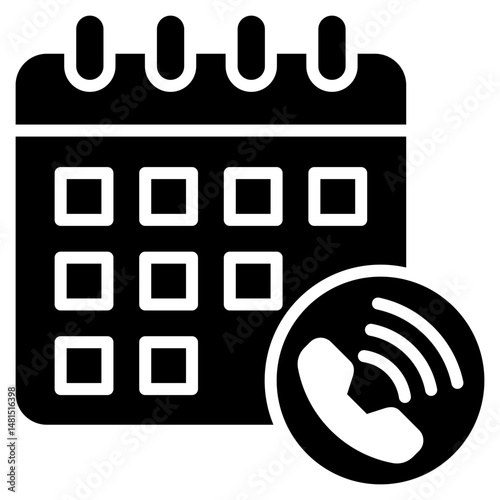 Appointment Slip glyph icon