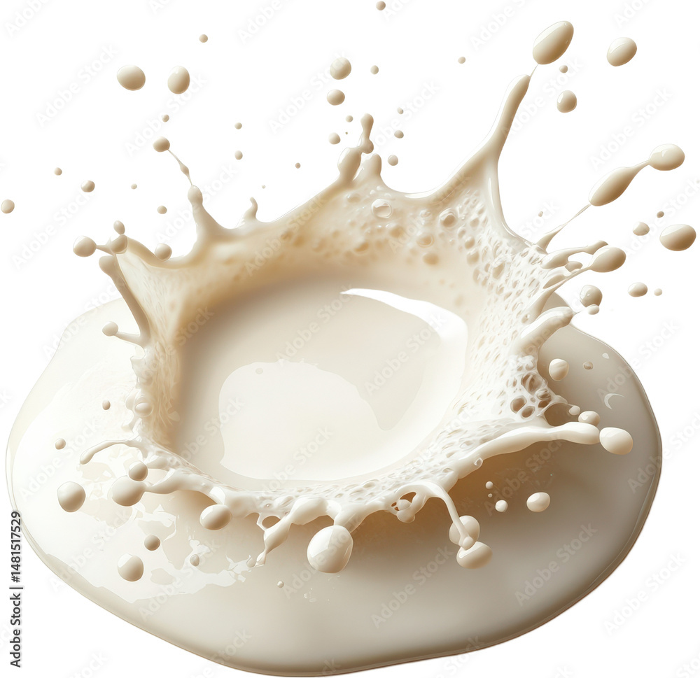 Obraz premium Creamy Milk Splash Art