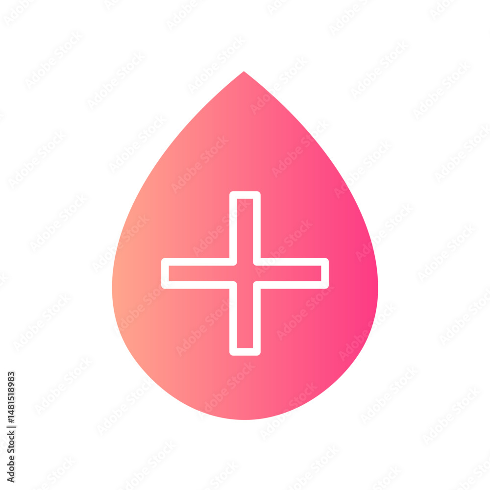 Obraz premium blood gradient icon