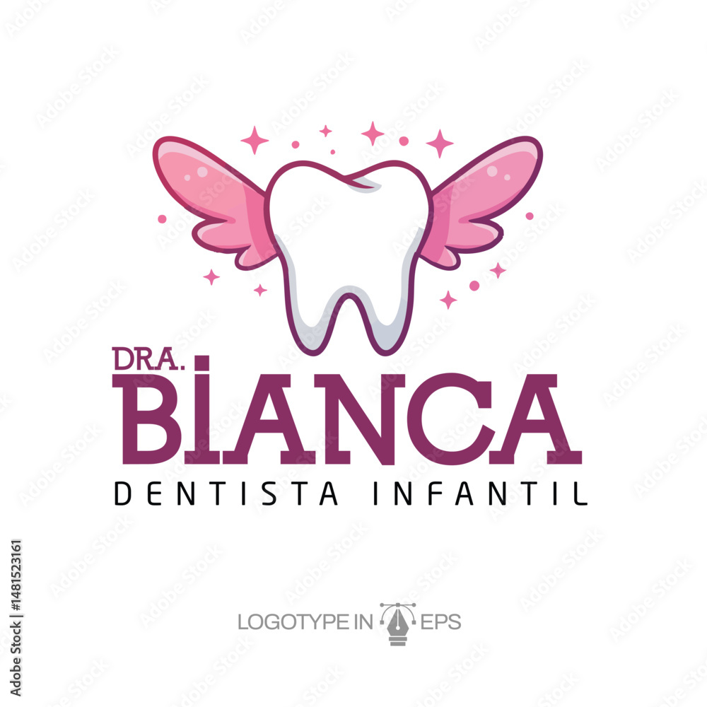 Fototapeta premium Logotipo em EPS Dentista