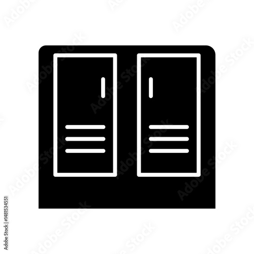 lockers glyph icon