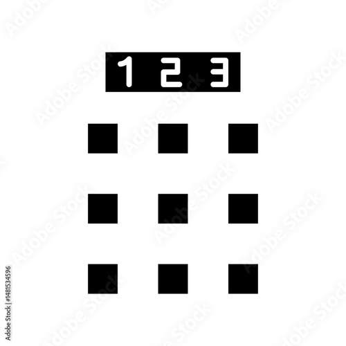 numeric glyph icon