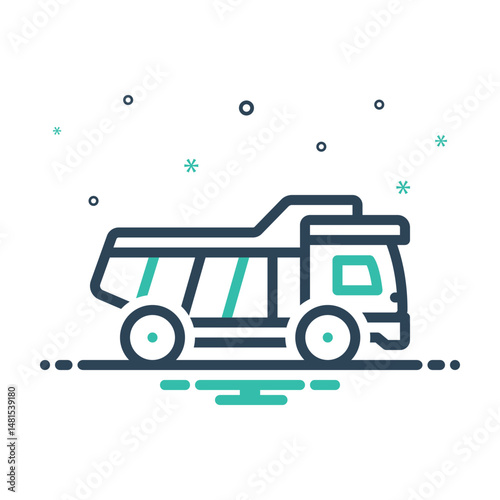 Mix icon for truck