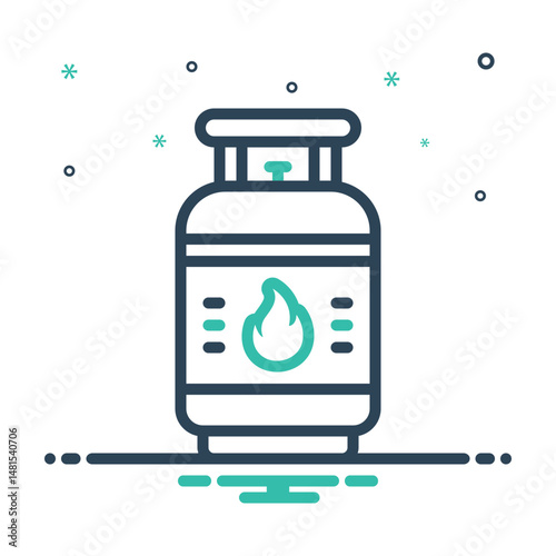 Mix icon for gas