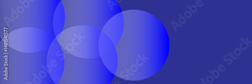 Modern abstract blue background with diagonal line. Simple graphic design element. Futuristic concept. Horizontal banner template with space for your text. Vector