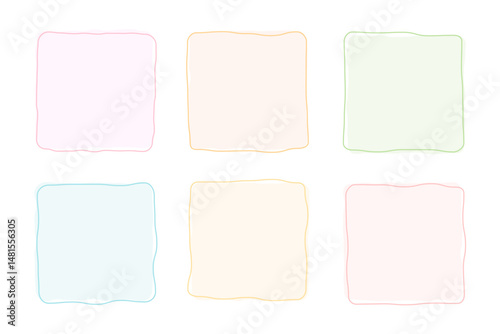 Wallpaper Mural 春色のシンプルなフレームセット　四角 Torontodigital.ca