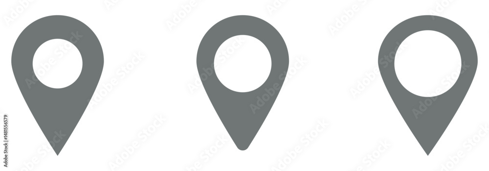 map pin vector logo template, locator icon map pin vector logo template, locator icon