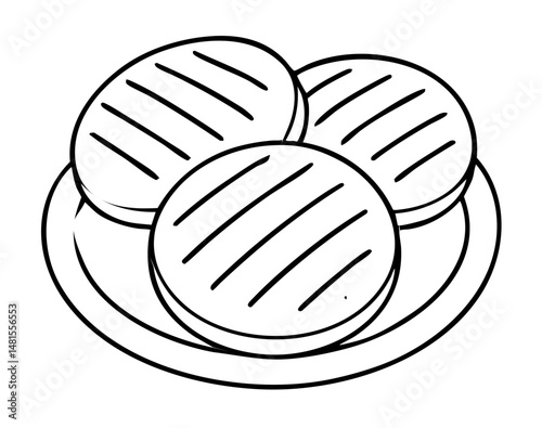 Arepas Delight a Traditional Latin American Flatbread Vector