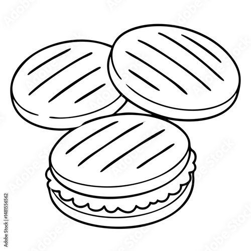 Arepas Delight a Traditional Latin American Flatbread Vector