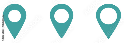 map pin vector logo template, locator icon