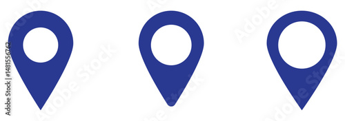 map pin vector logo template, locator icon