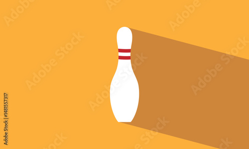 Bowling pins icon in outline style vector illustration for design and web isolated on white background. Bowling pins vector object for label and advertising . Vector Illustration . EPS 20 . 