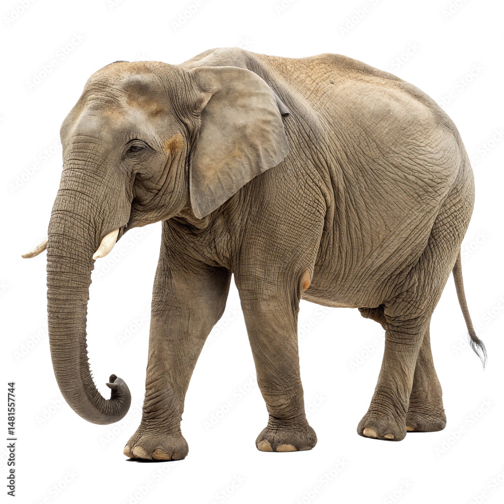 Obraz premium Elephant isolated on a transparent background