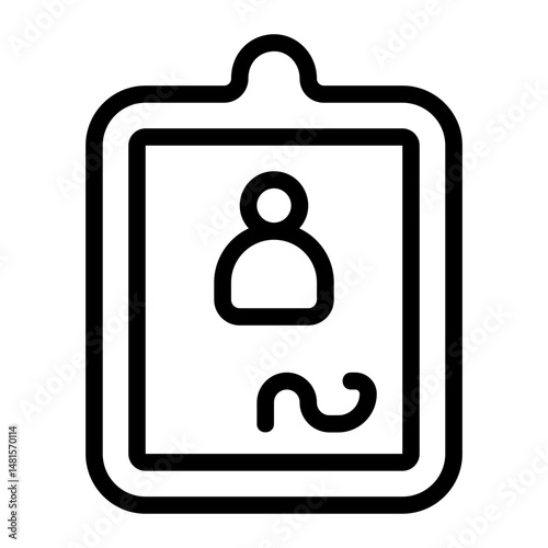 Contract to Hire Line Icon