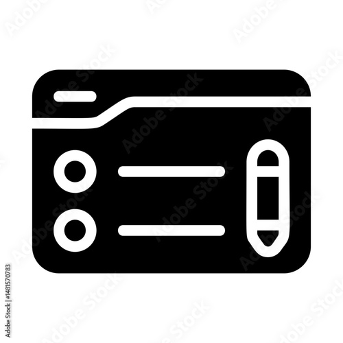 Syllabus Design Solid Icon