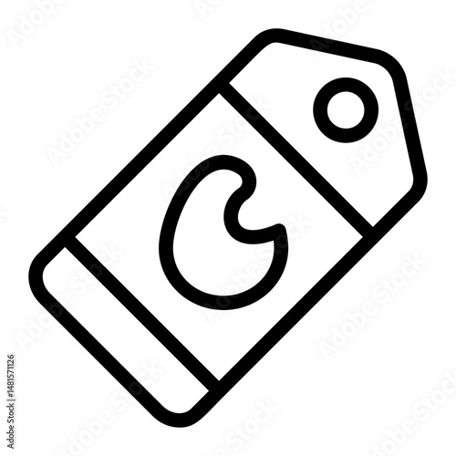 Discount Tag Line Icon