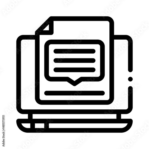 storytelling line icon