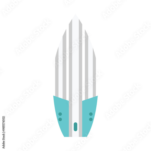 surfboard in a combination of blue and gray