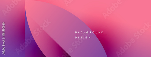 Abstract gradient background. Pink, purple hues blend smoothly. Modern design element for digital projects. Minimalist aesthetic.
