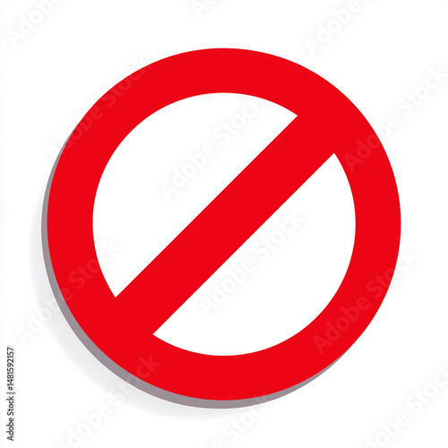 Free Download No Entry Sign: A bold red prohibition sign, an eye-catching graphic symbol of restriction, forbidding access or action. - GFXLoad